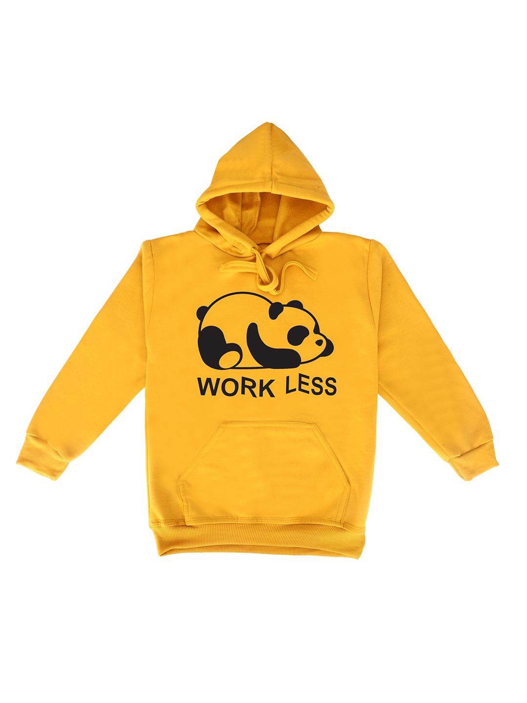 

Fabvio Plus Kids Printed Hooded Pullover Sweatshirt, Yellow