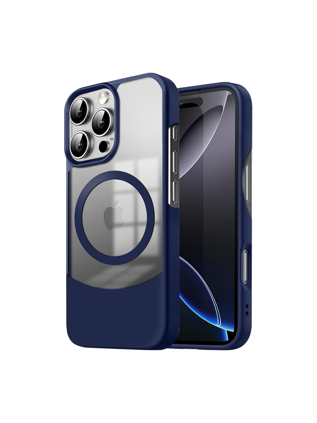 

Karwan Ultra-Hybrid Shockproof With Mag-Safe iPhone 16 Pro Max Back Case, Blue