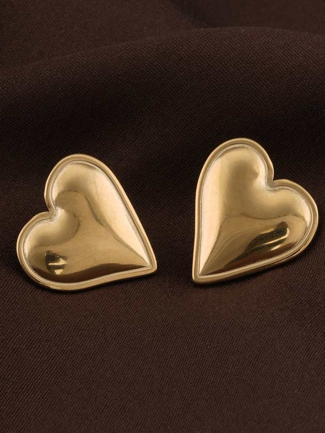

PALMONAS Contemporary Studs Earrings, Gold