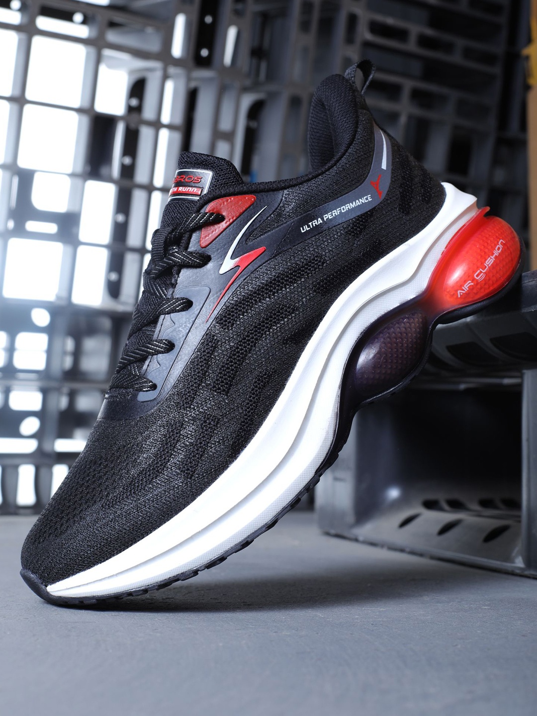 

ABROS RAFAEL Men Mesh Running Shoes, Black