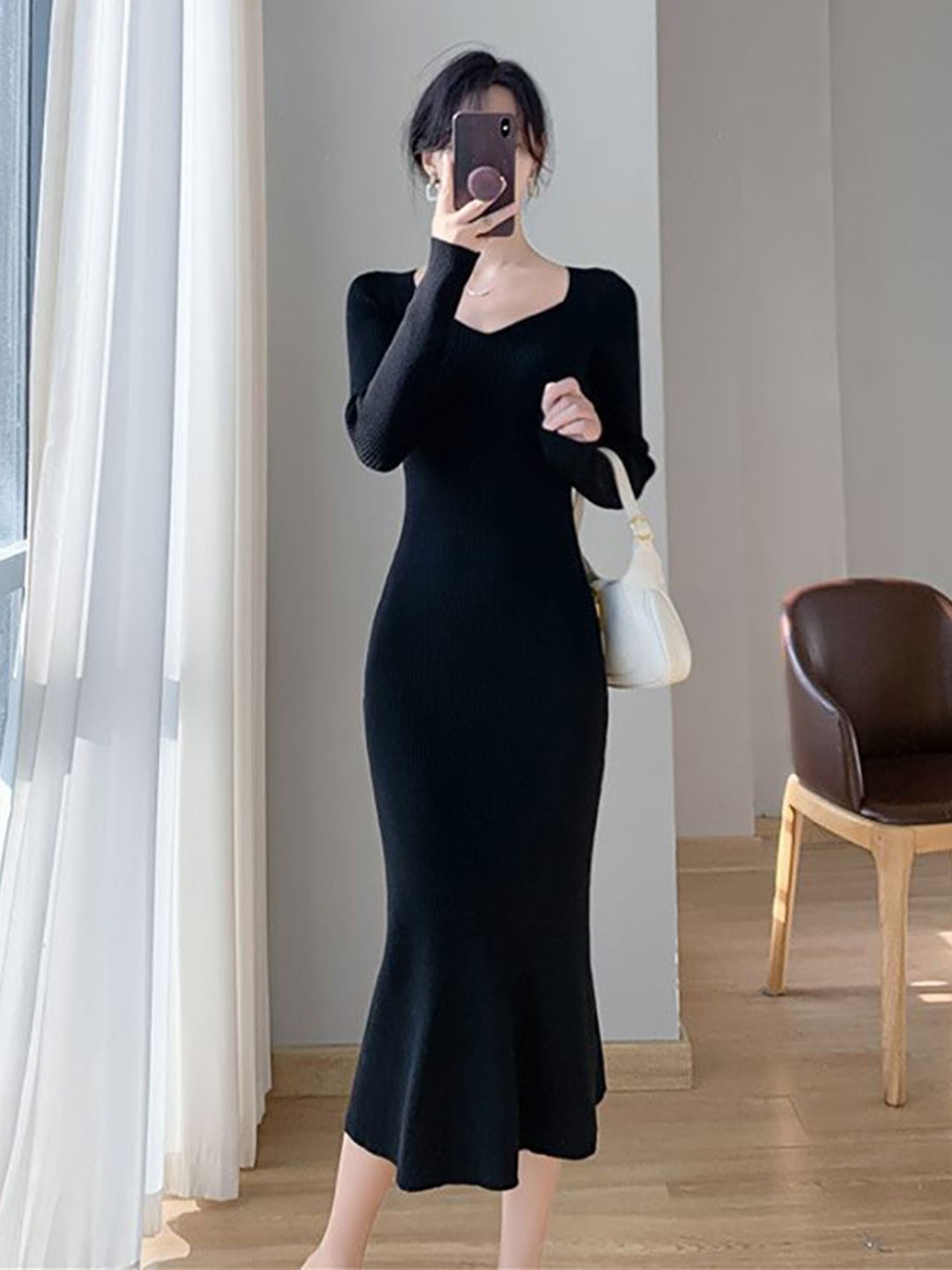 

StyleCast x Revolte A-Line Maxi Dress, Black