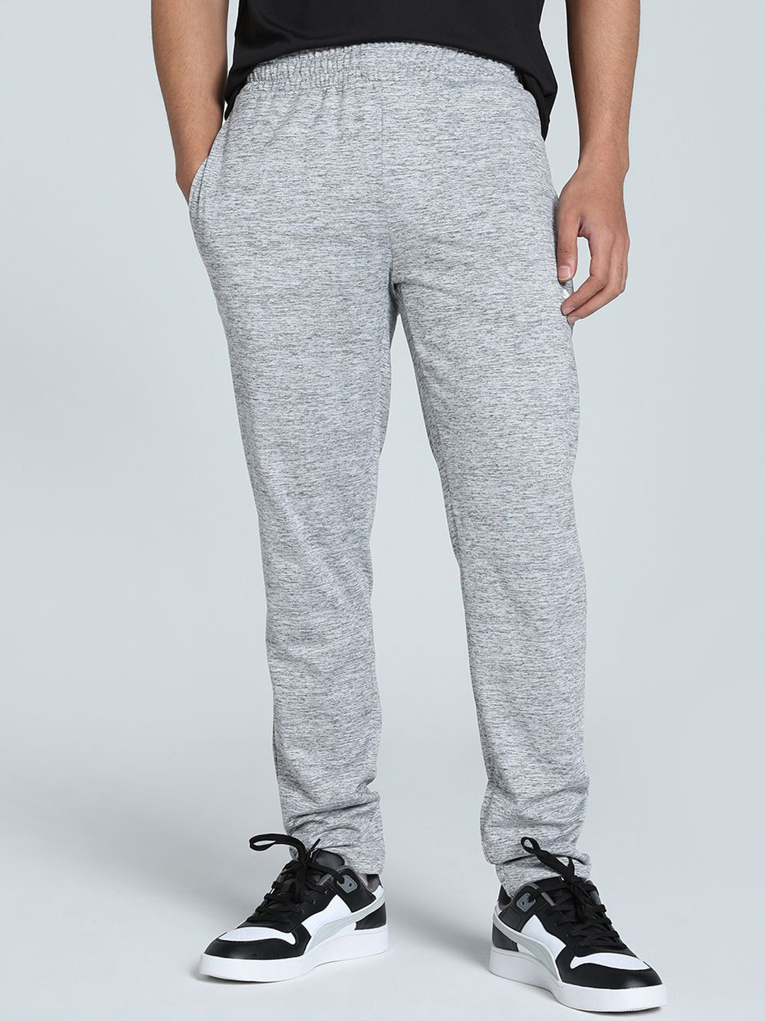 

Puma Cloudspun Men Printed Mid Rise Training Pants, Grey