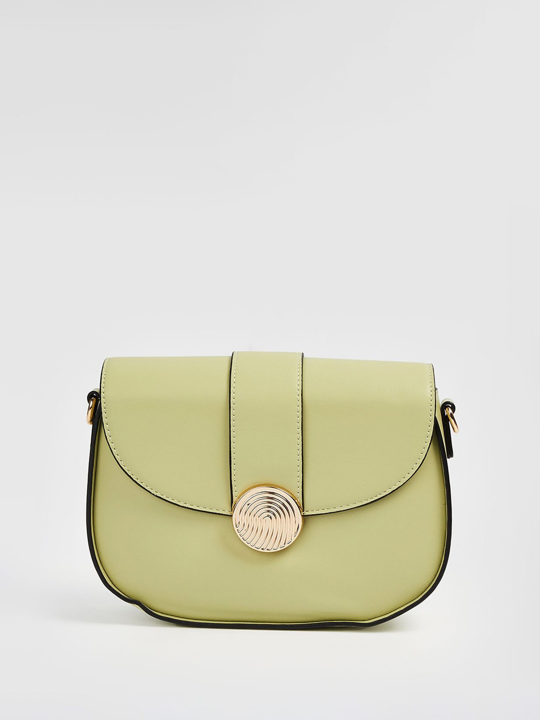 

Ginger by Lifestyle Women Solid Structured Sling Bag, Green
