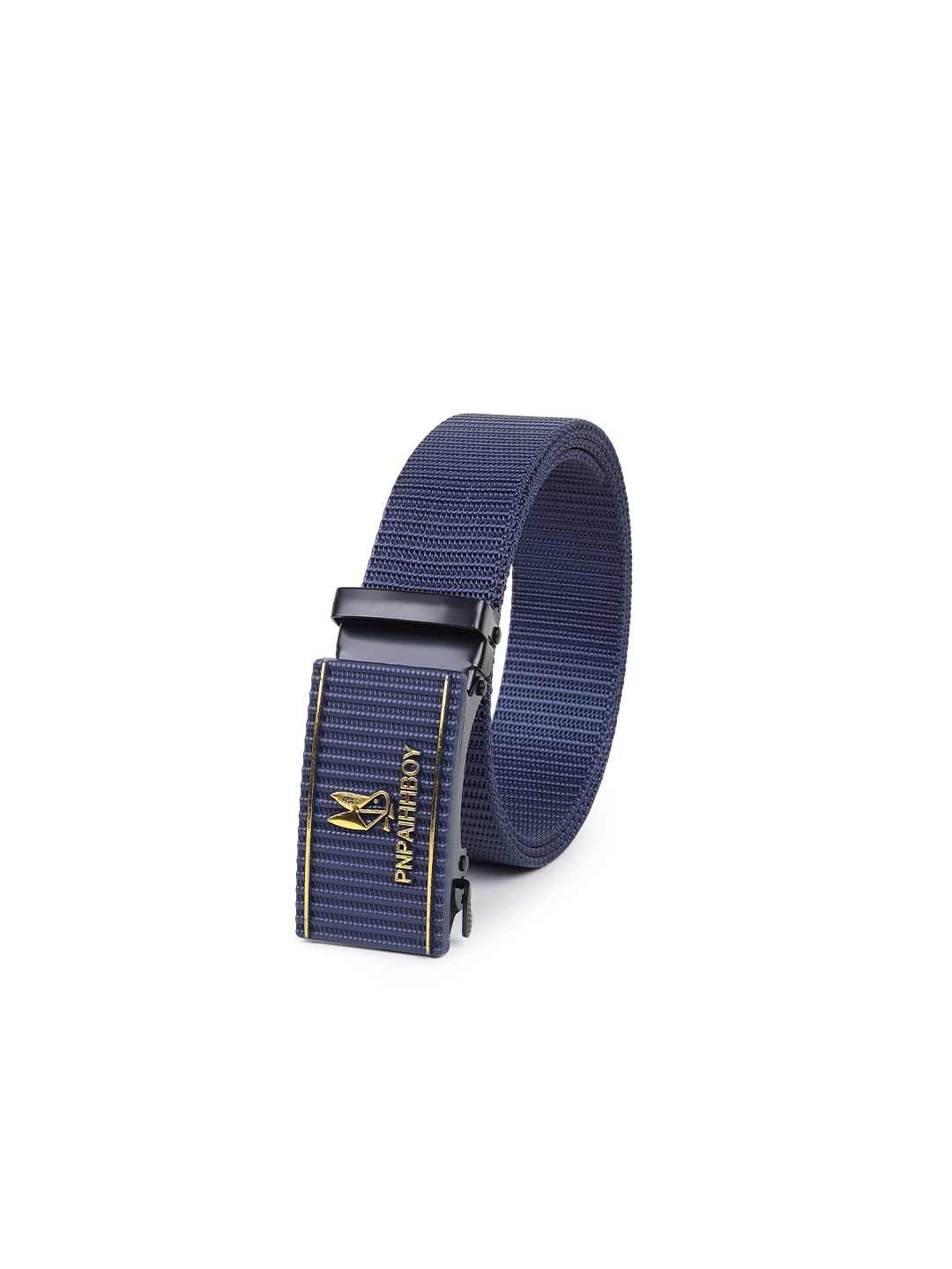 

Metronaut Men Woven Design Belt, Blue