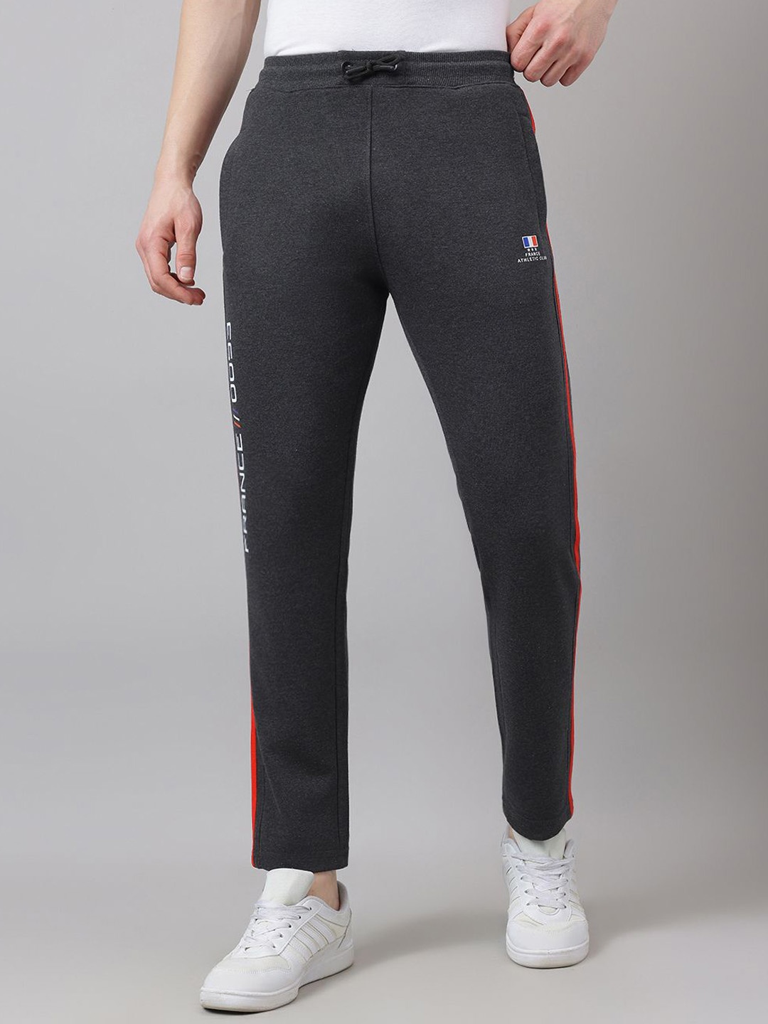 

Richlook Men Cotton Regular Fit Mid Rise Track Pants, Grey