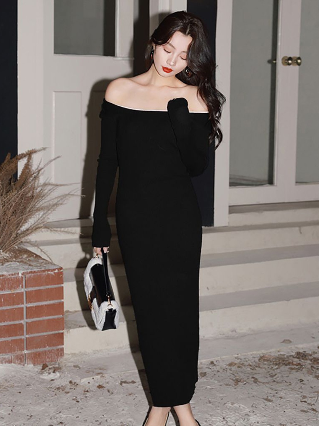 

StyleCast x Revolte Bodycon Maxi Dress, Black