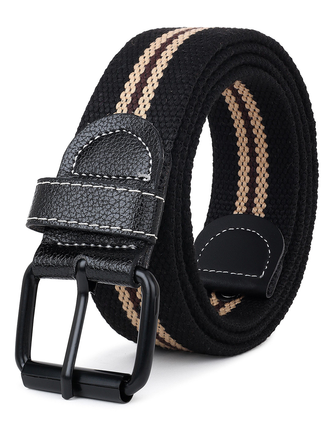 

Metronaut Men Textured Formal Belt, Black