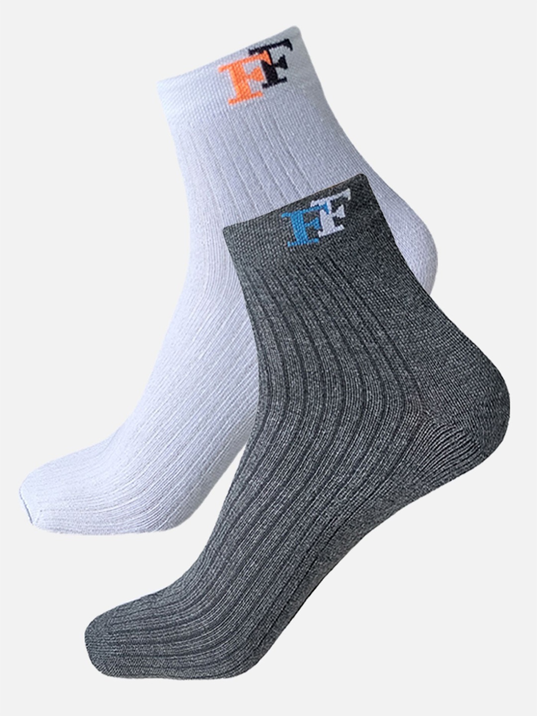 

StyFun Men Pack Of 2 Above Ankle-Length Sports Socks, White