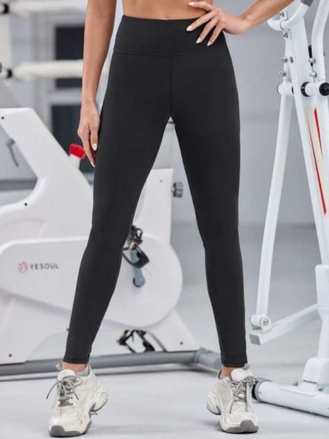

Next One Women Smart Slim Fit High-Rise Easy Wash Trousers, Black