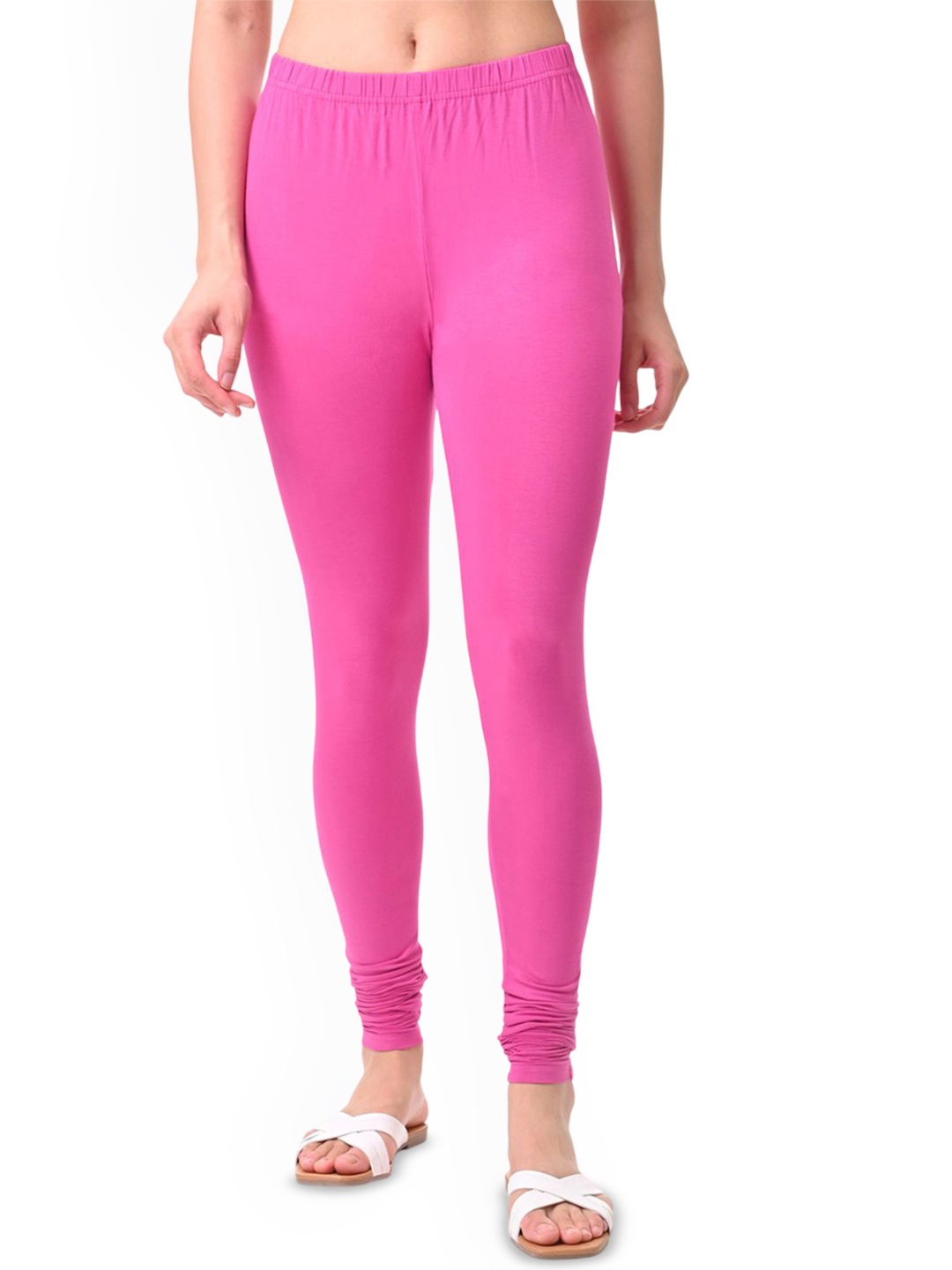 

Fly Birds Women Mid-Rise Churidar-Length Leggings, Fuchsia