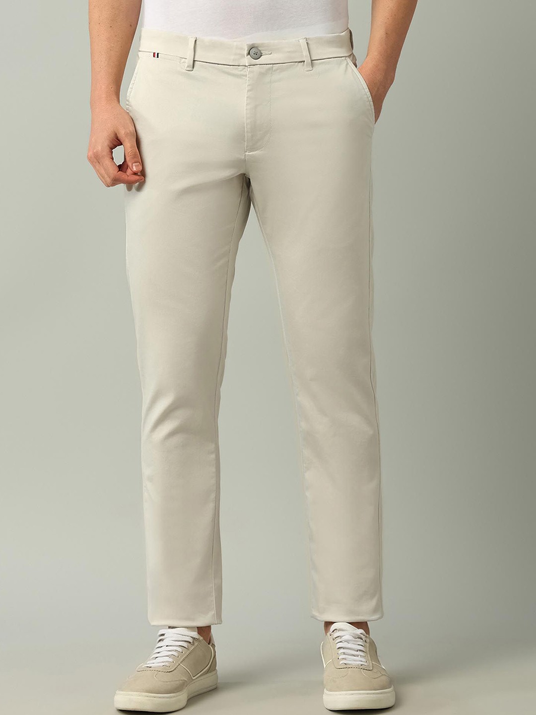 

Arrow Sport Men Slim Fit Chinos Trousers, Beige