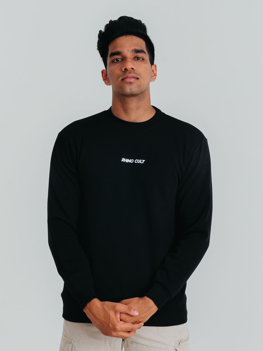 

RHINO CULT Men Pullover Sweatshirt, Black