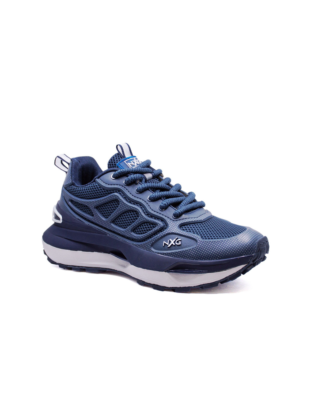 

Columbus Men Mesh Running Non-Marking Shoes, Navy blue