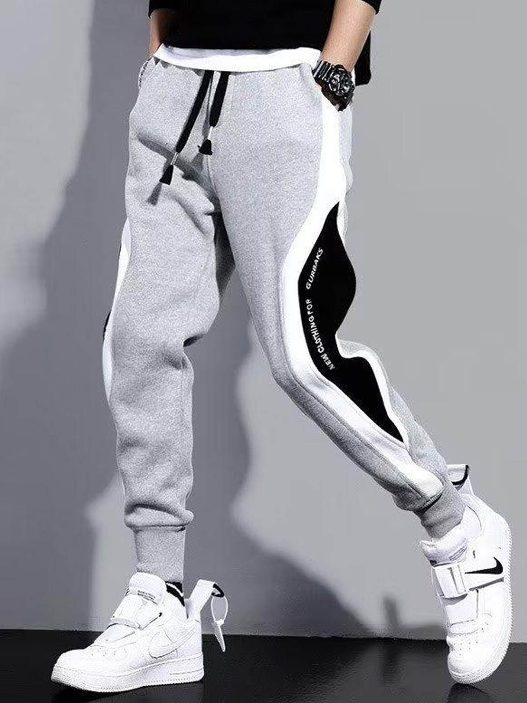 

StyleCast Men Joggers Trousers, Grey