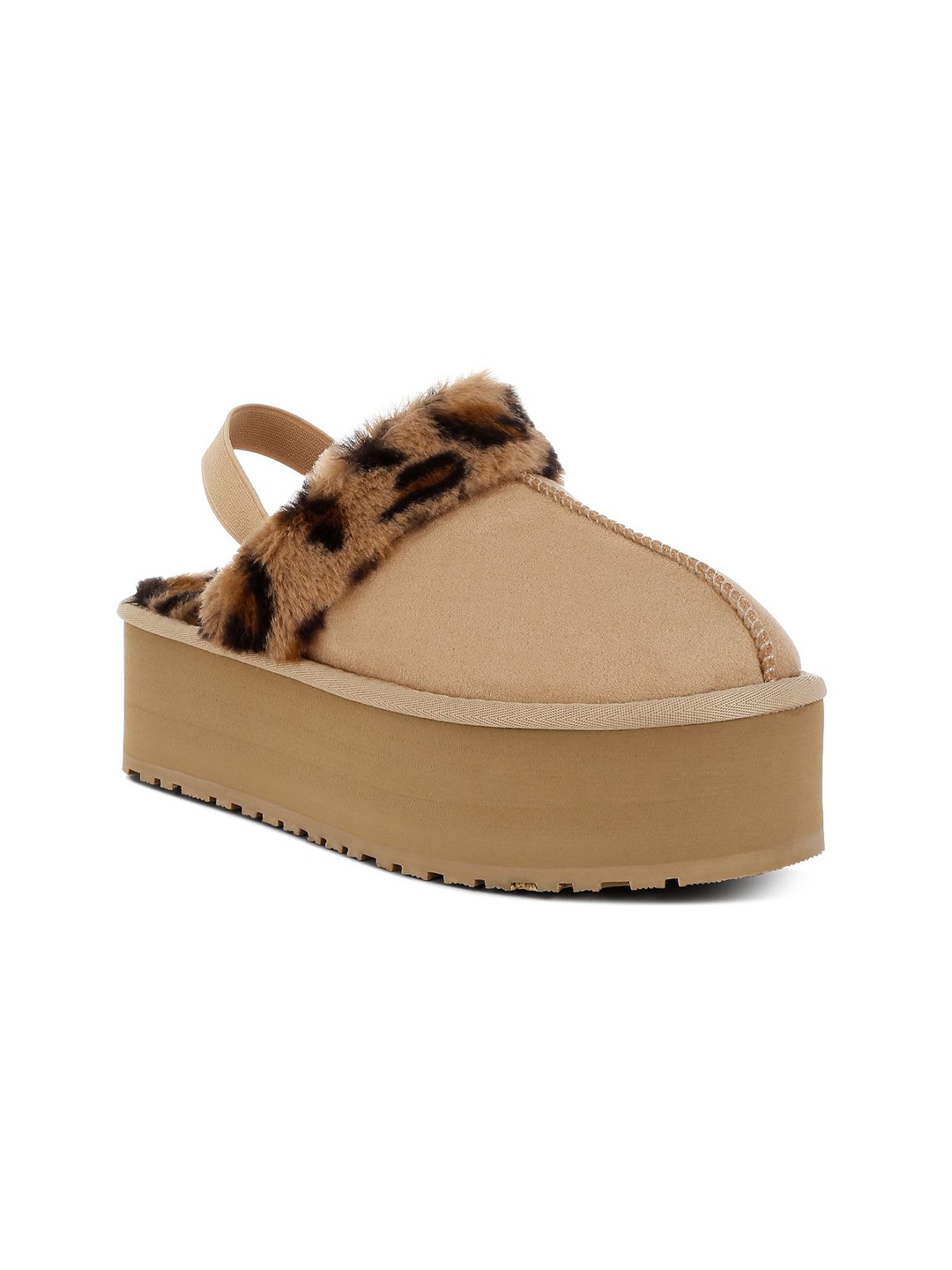 

London Rag Women Flatform Mules, Beige