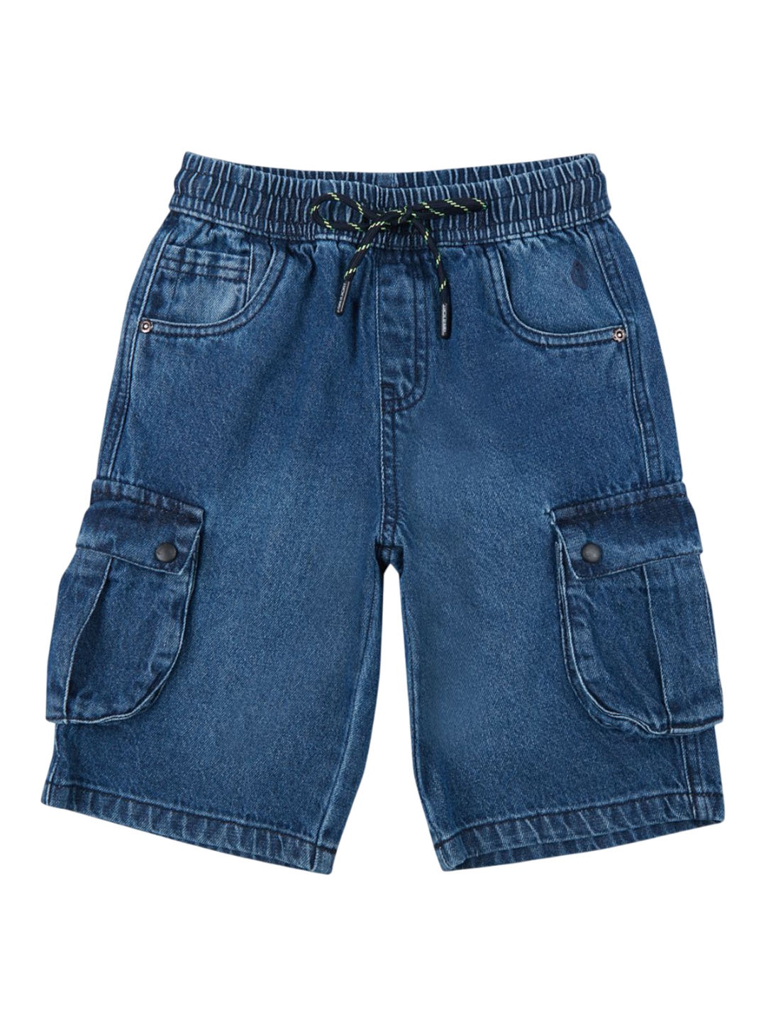 

Gini and Jony Boys Washed Denim Cargo Shorts Technology, Blue