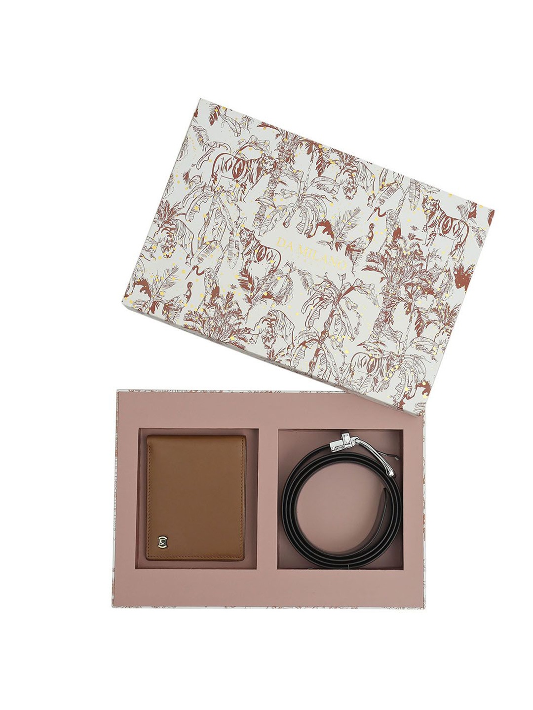 

Da Milano Men Accessory Gift Set of, Brown