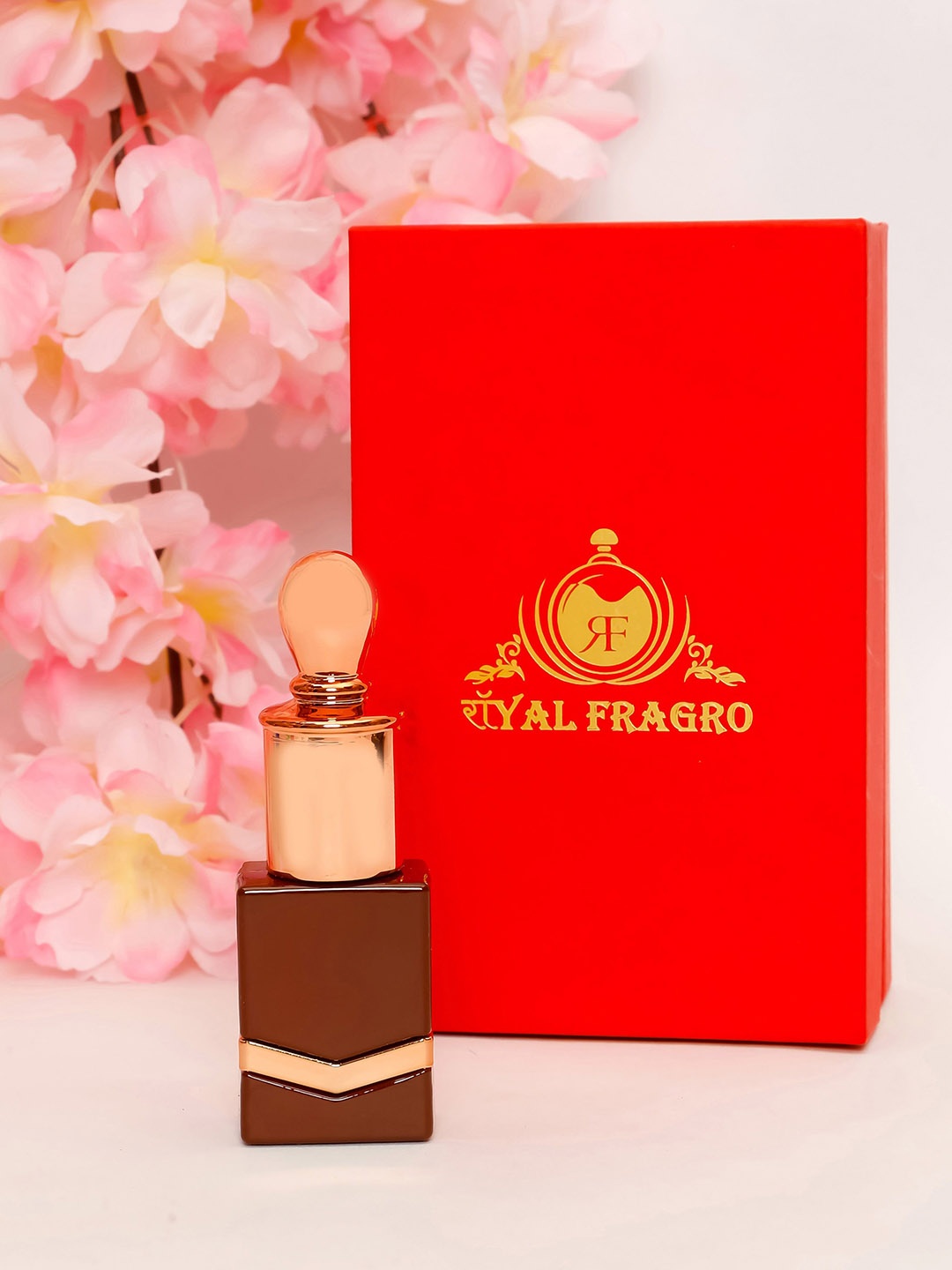 

Royal Fragro White Rose Alcohol Free Attar- 12 ml, Brown