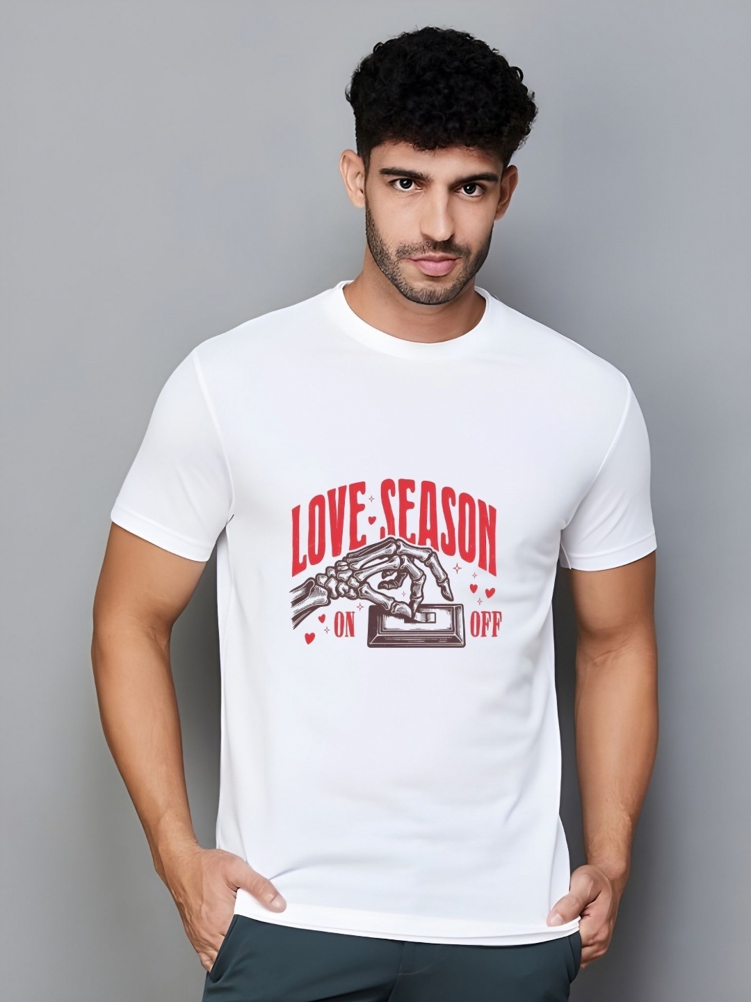 

Krimmple Men T-shirt, White