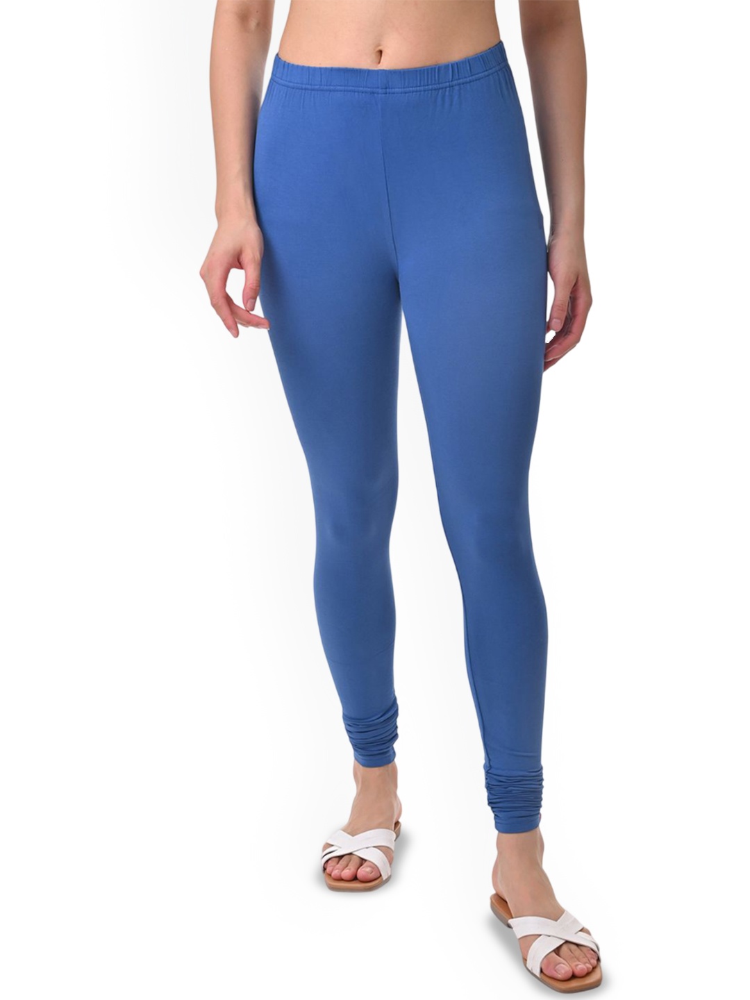 

Fly Birds Women Mid-Rise Churidar-Length Leggings, Blue