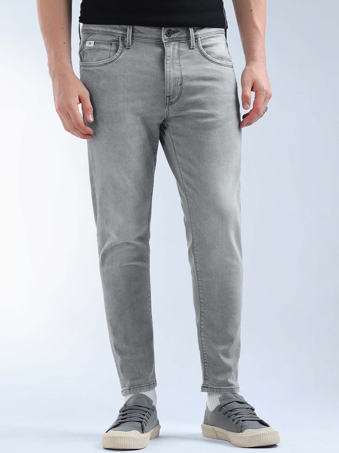 

Flying Machine Mankle Relaxed Tapered Fit Jeans, Grey