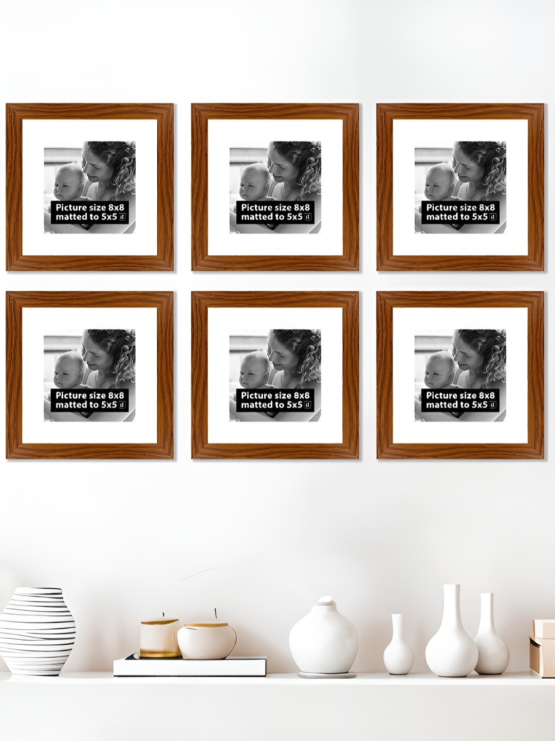 

Art Street Brown 5 to 7 Pieces Wood Wall Photo Frames