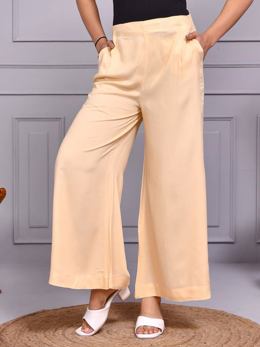 

Aspriya Women Ethnic Palazzos, Beige