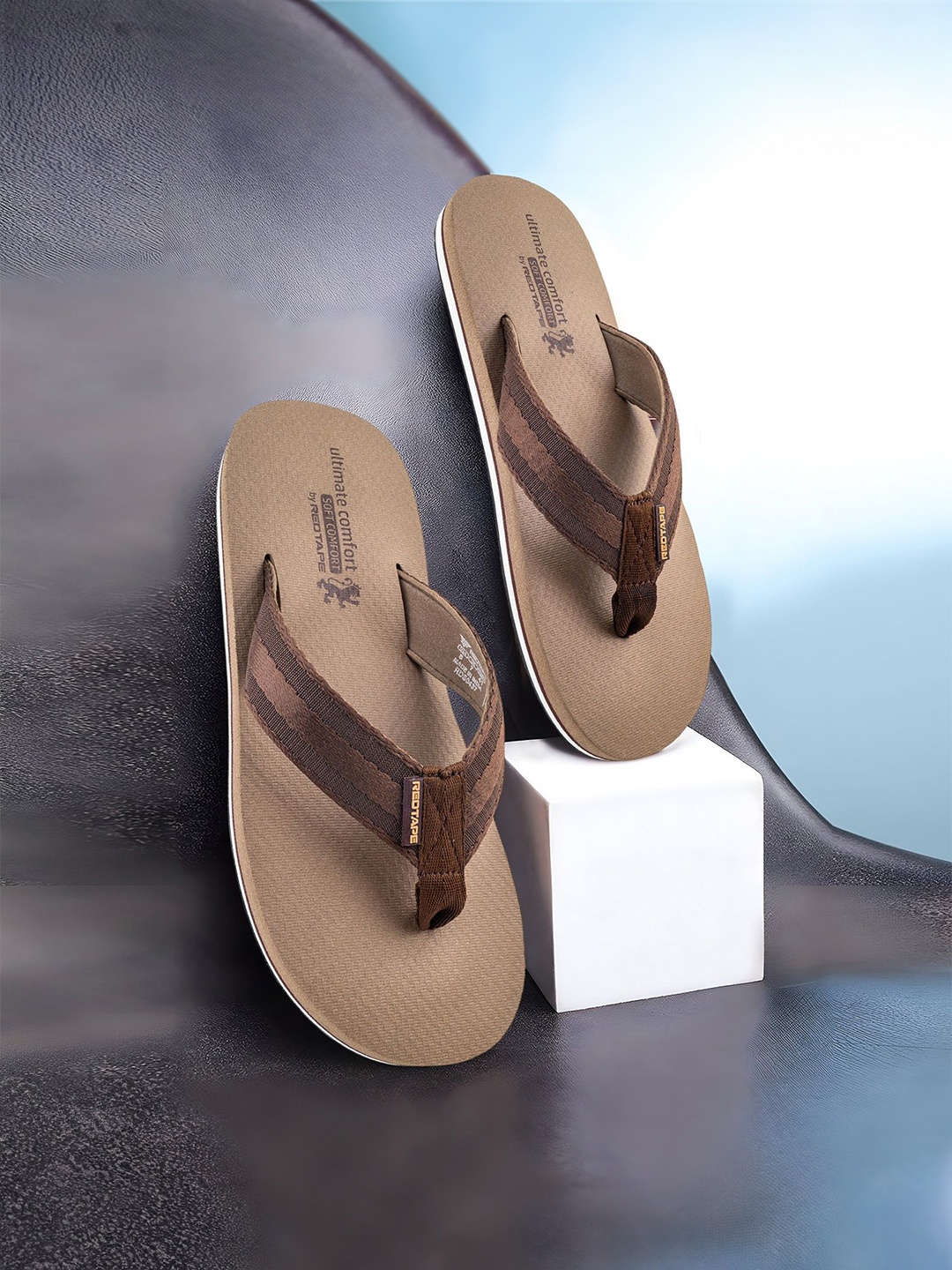

Red Tape Men Thong Flip-Flops, Brown