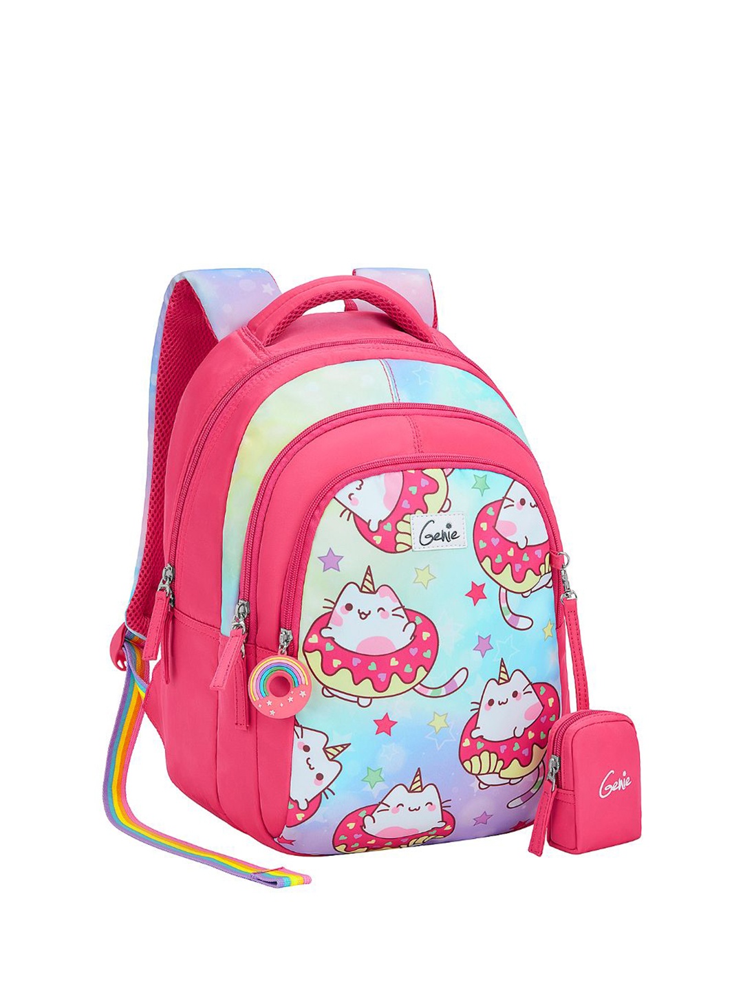 

Genie Girls Graphic Printed Backpack, Pink