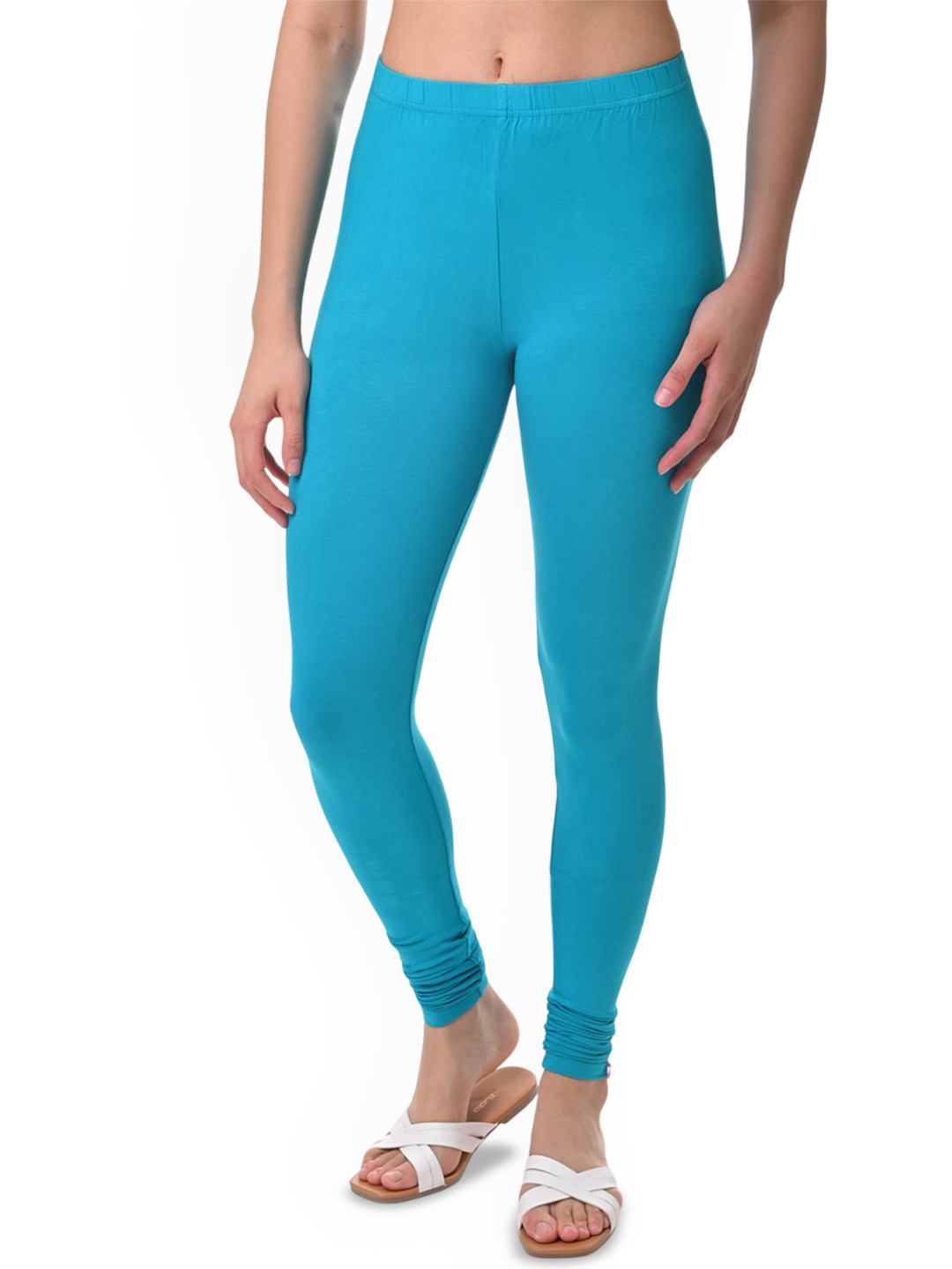 

Fly Birds Women Mid-Rise Churidar-Length Leggings, Blue