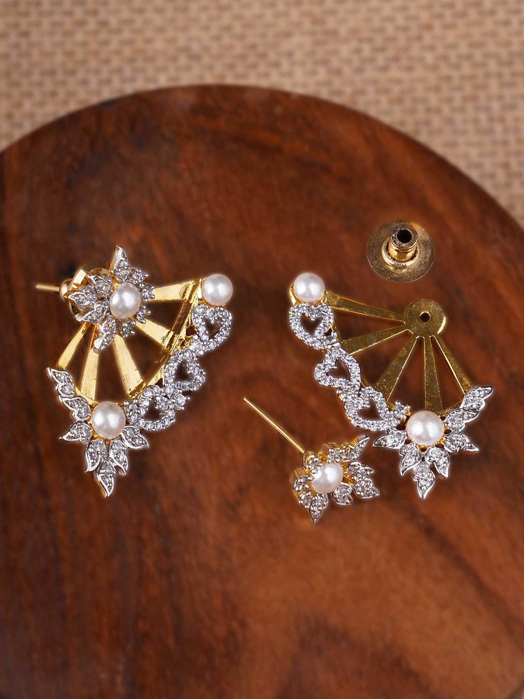 

Anouk Gold-Plated Artificial Stones Studded Classic Studs