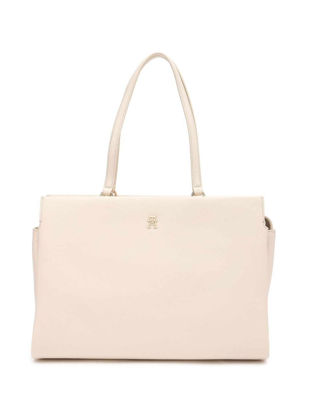 

Tommy Hilfiger Women Solid Shopper Tote Bag, Off white