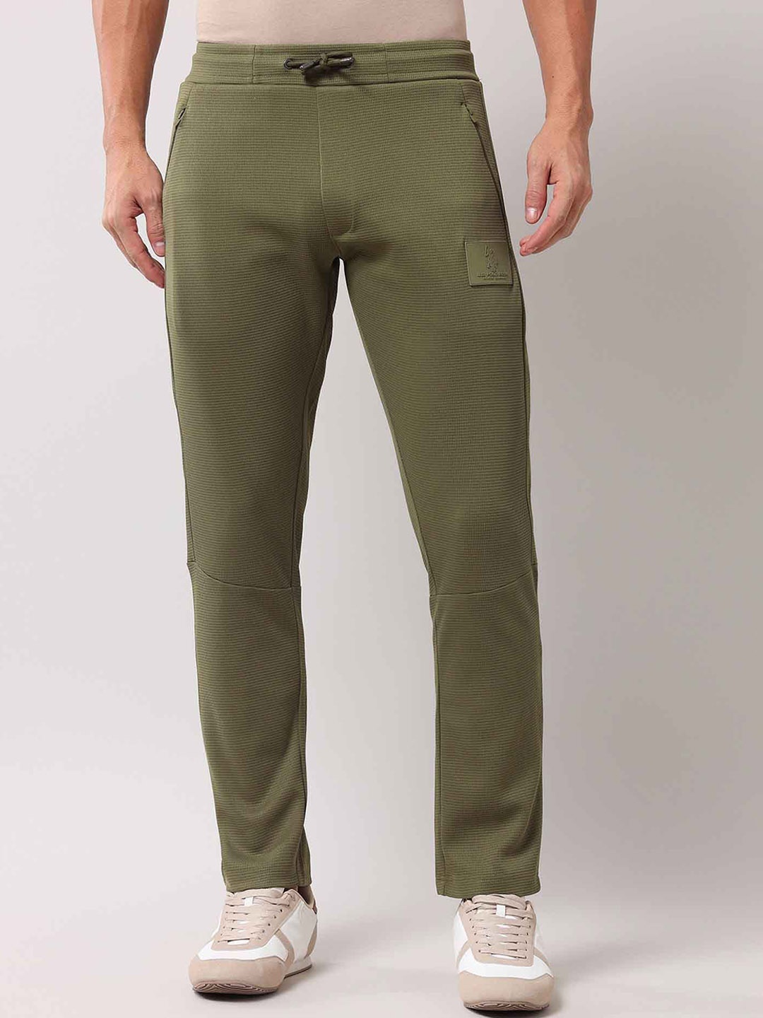 

U.S. Polo Assn. Denim Co. Explorer Men Mid Rise Regular Fit Track Pants, Olive