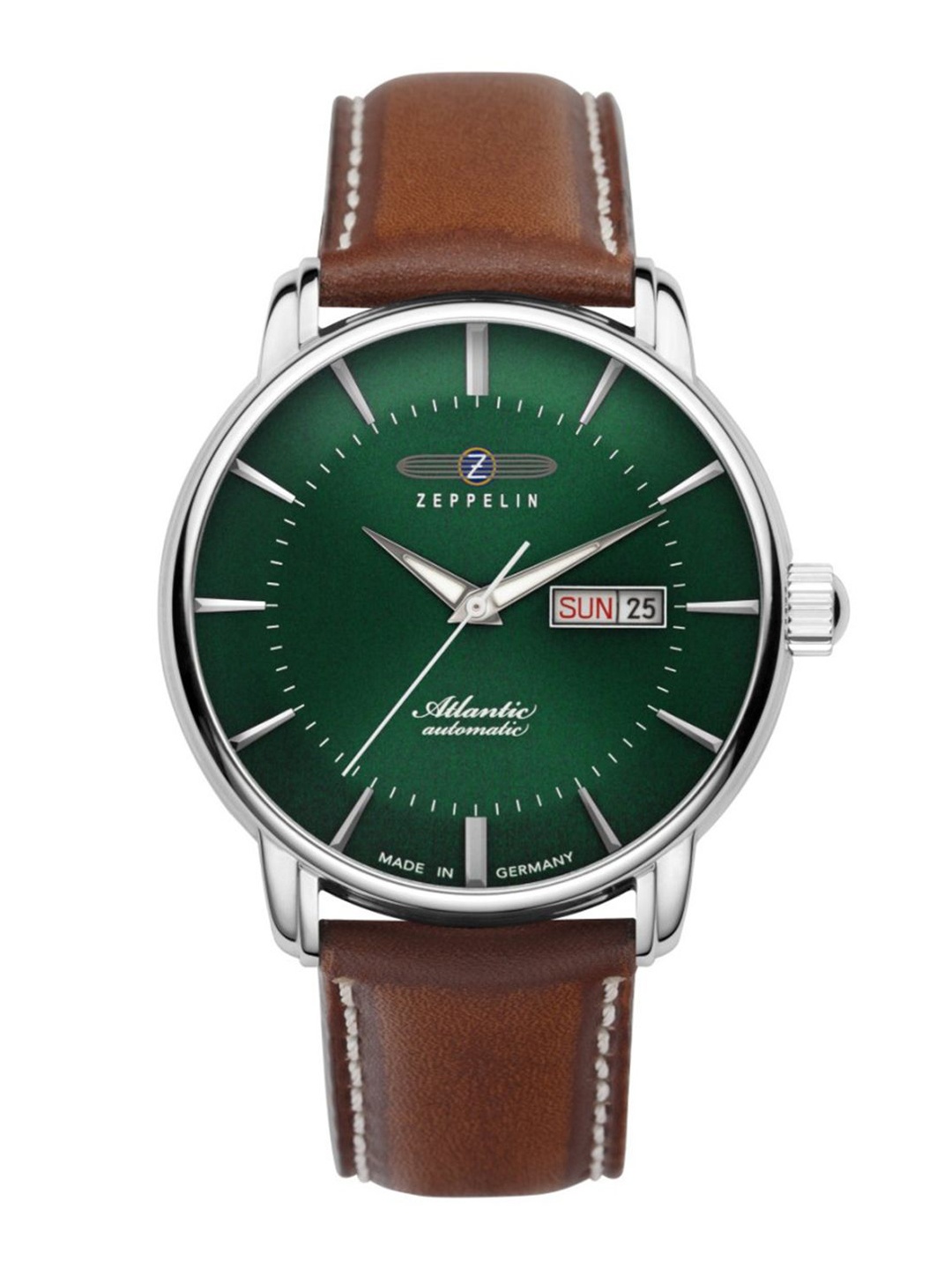 

ZEPPELIN Men Dial & Leather Straps Automatic Motion Powered Watch 84664, Green