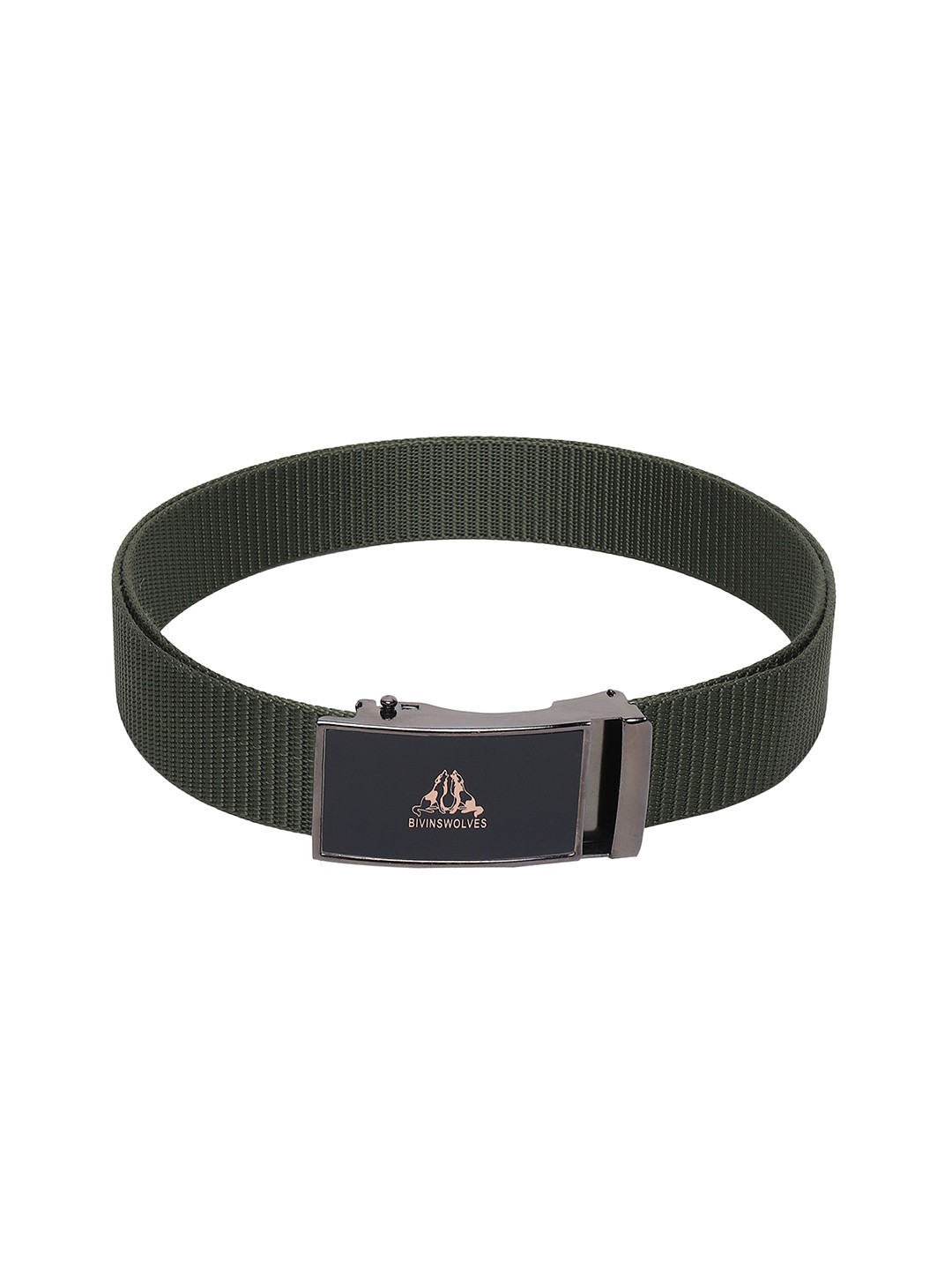 

Metronaut Men Textured Formal Belt, Green