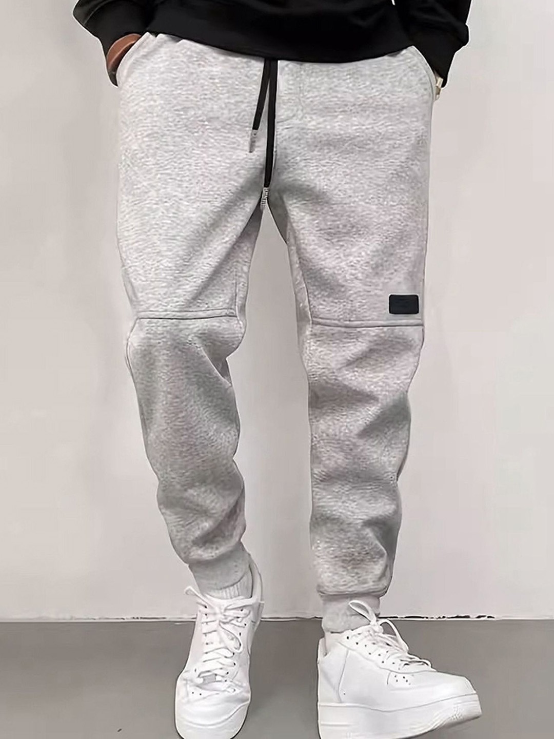 

StyleCast x Revolte Men Regular Fit Mid-Rise Easy Wash Joggers, Grey