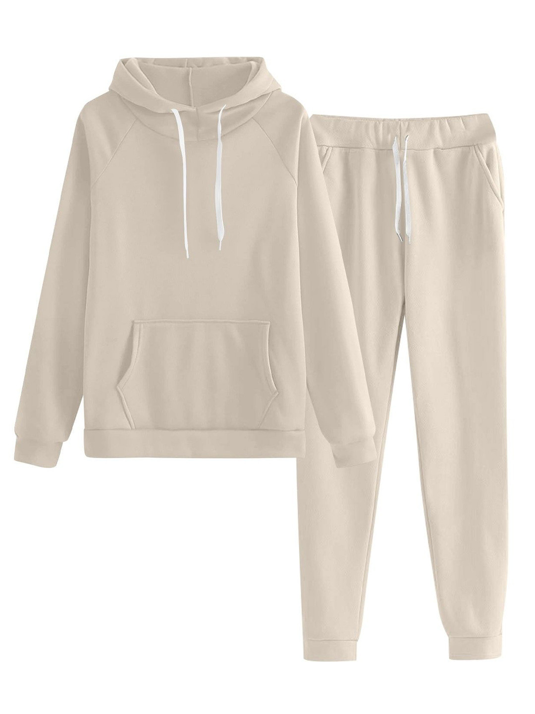 

NOTWILD Women Hooded Sweatshirt, Beige