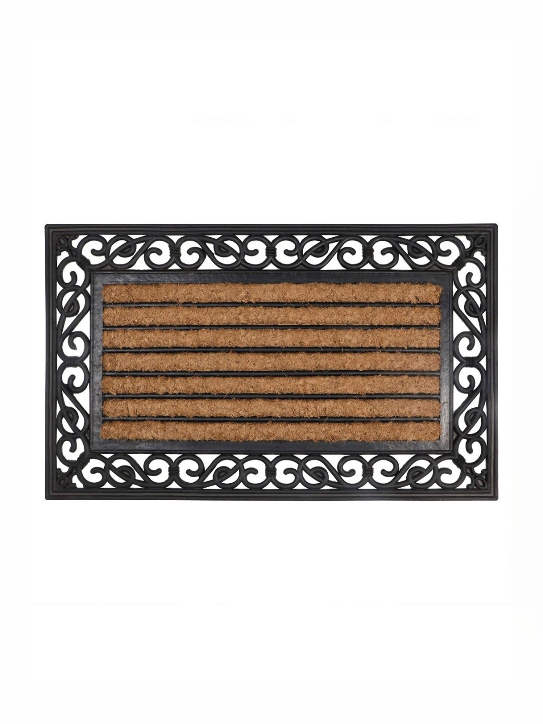 

HOKIPO Brown Textured Anti-Skid Doormat