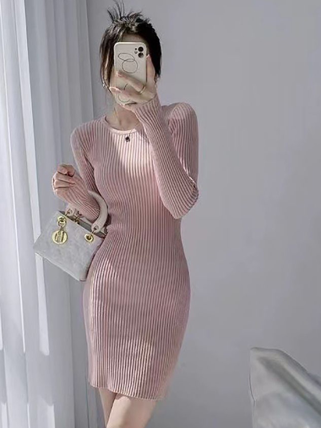 

StyleCast x Revolte Sheath Mini Dress, Pink