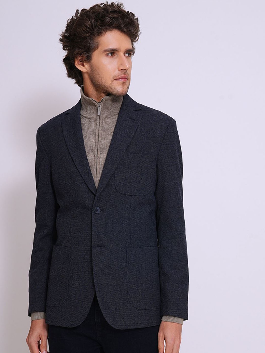 

SELECTED Slim-Fit Single-Breasted Formal Blazer, Blue
