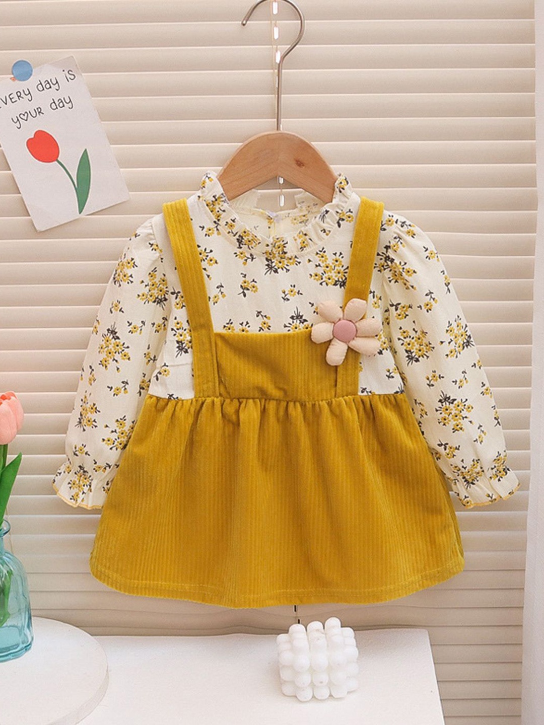 

YK Pinafore Dress, Yellow