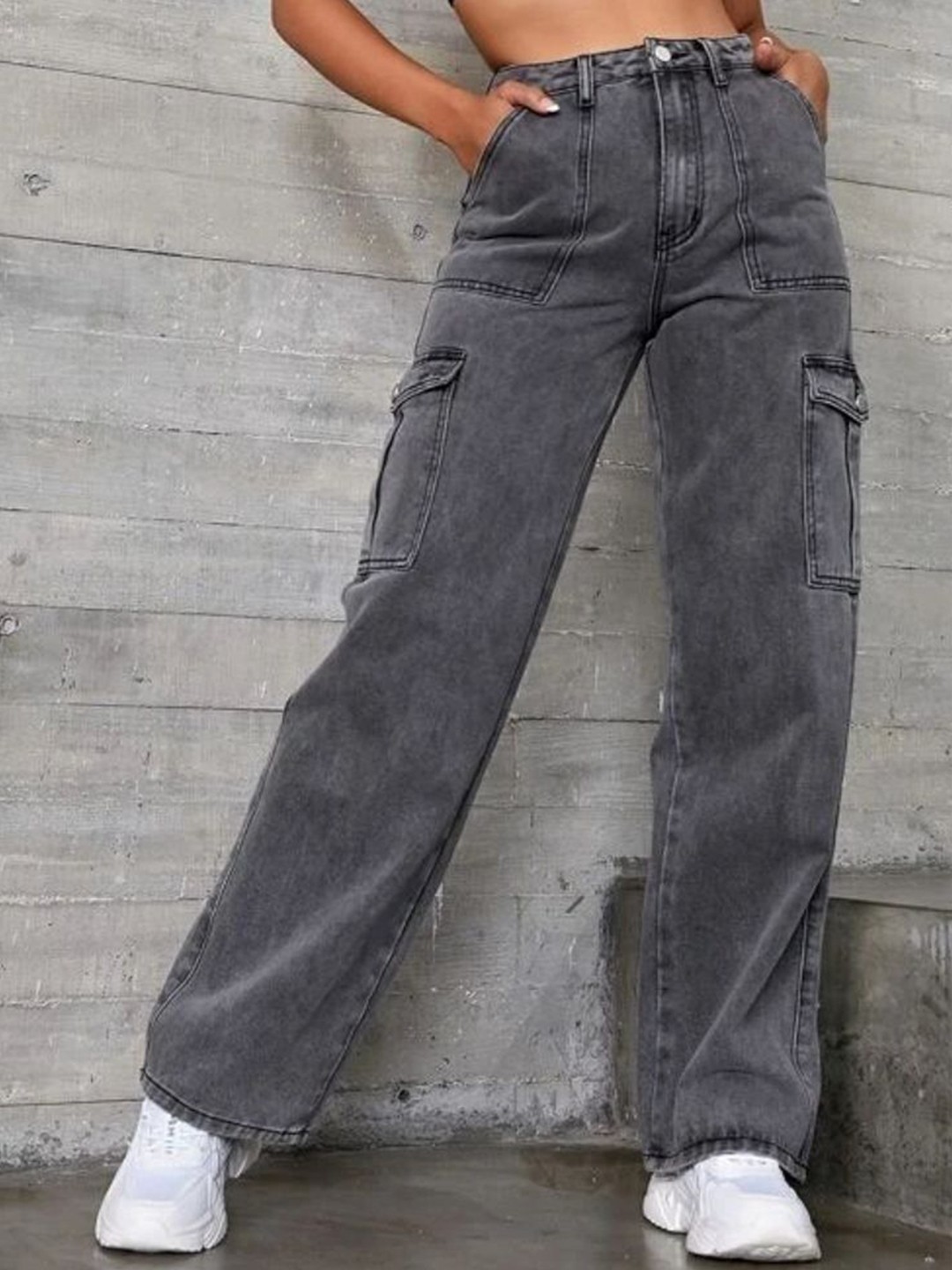 

VBEAUTI Women Jean Straight Fit High-Rise Stretchable Jeans, Blue