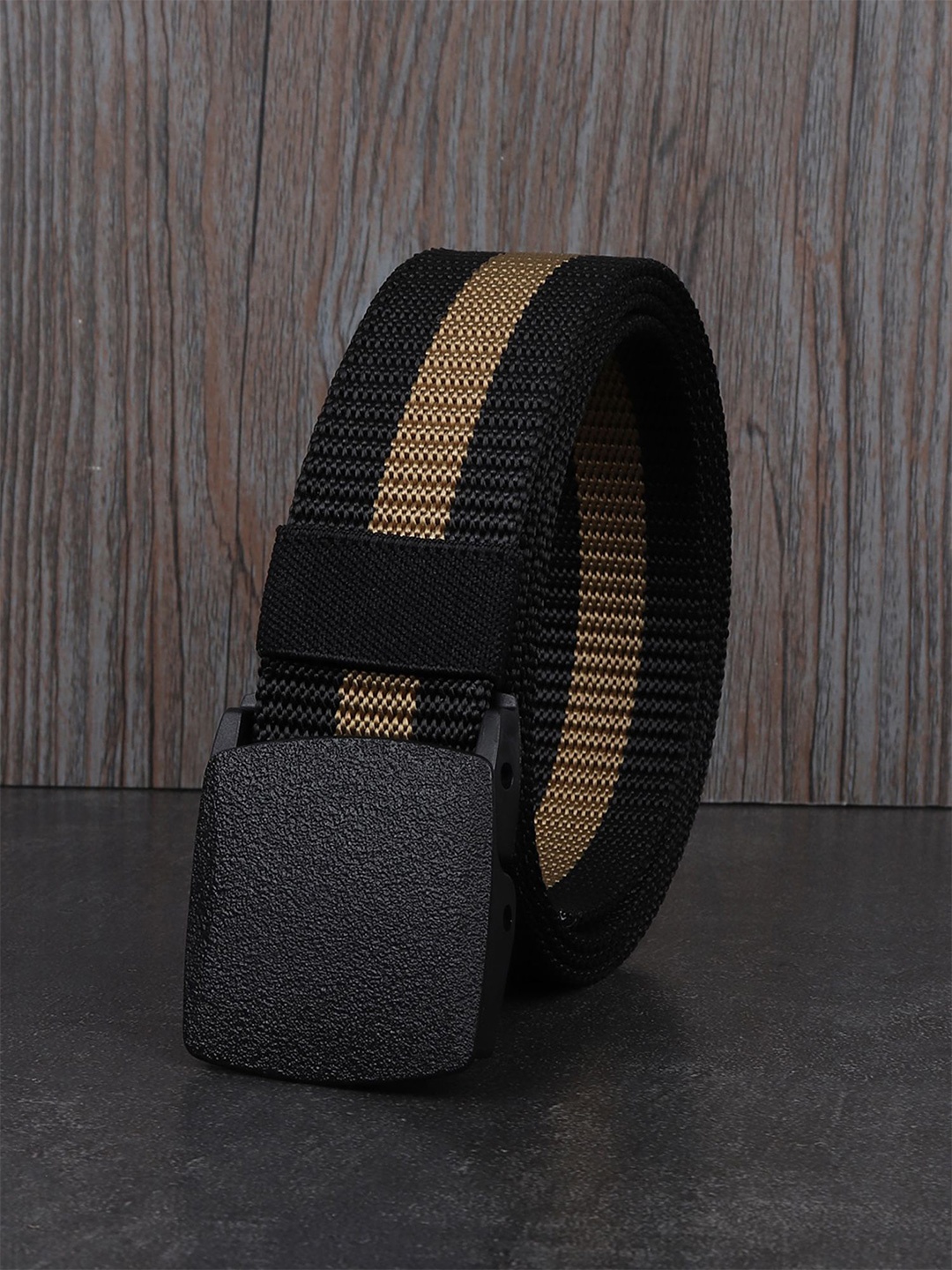 

Metronaut Men Textured Formal Belt, Black