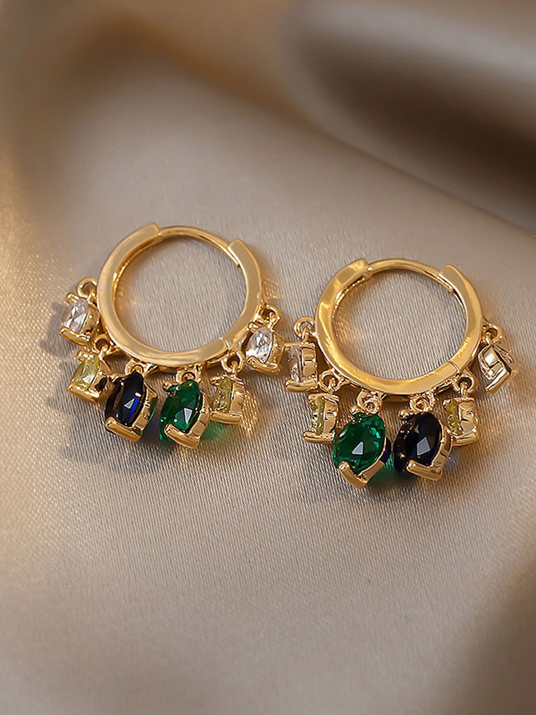 

Just Lil Things Contemporary Studs Earrings, Multi