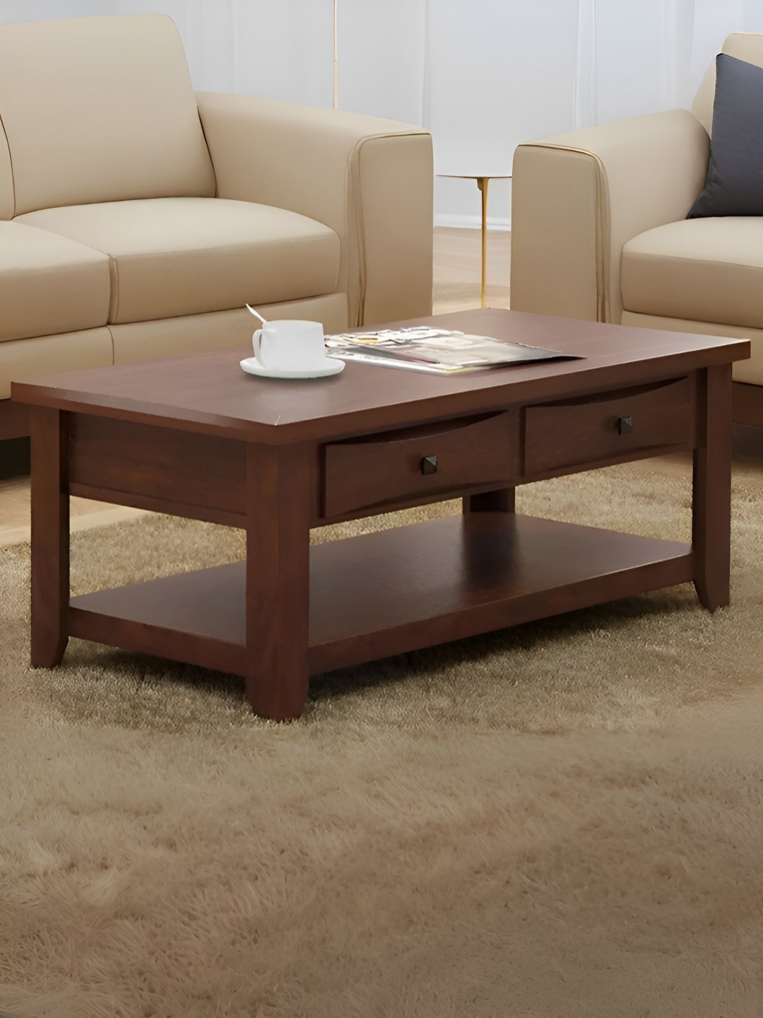 

Royaloak Brown Rectangular Coffee Table