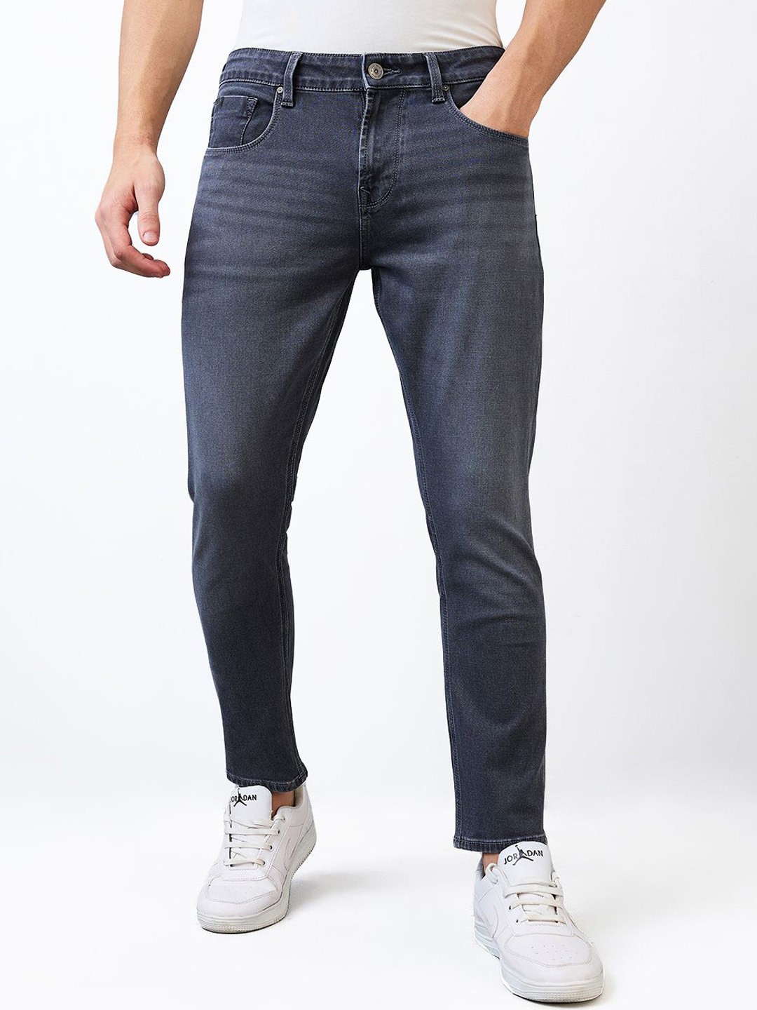 

SPYKAR Men Slim Fit Jeans, Grey