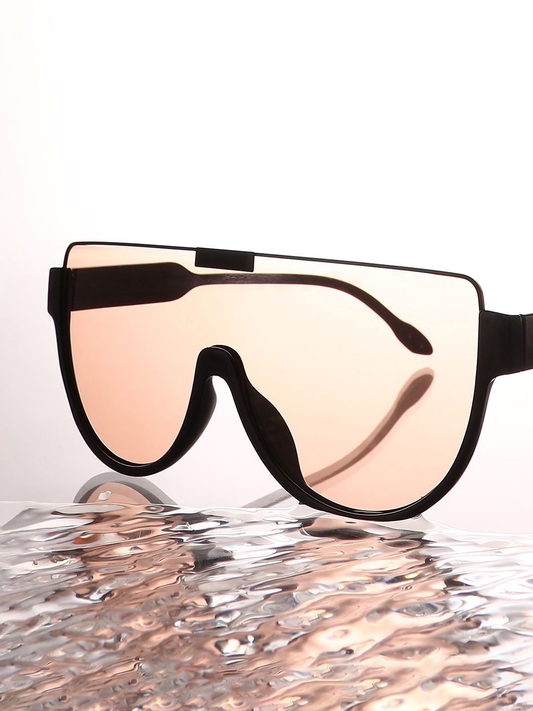 

French Accent Men Shield Sunglasses with Polarised Lens SW25_FASG1123, Brown