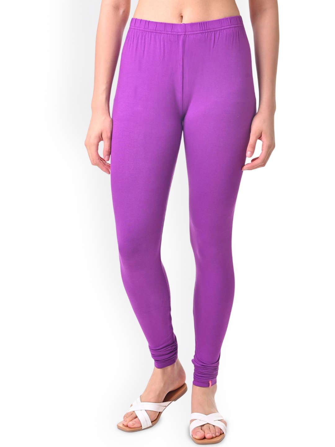 

Fly Birds Women Mid-Rise Churidar-Length Leggings, Violet