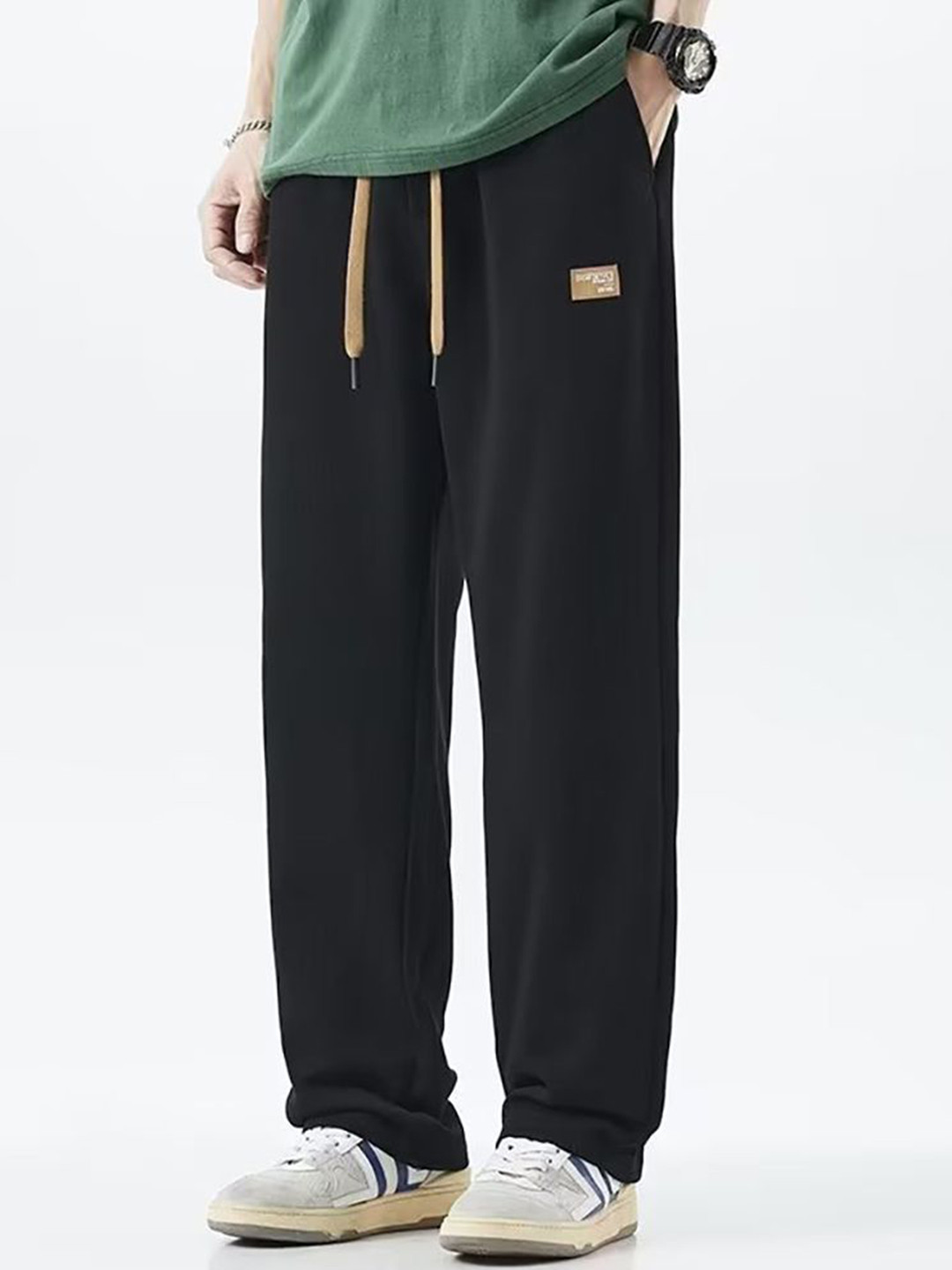 

StyleCast x Revolte Men Easy Wash Mid-Rise Trousers, Black
