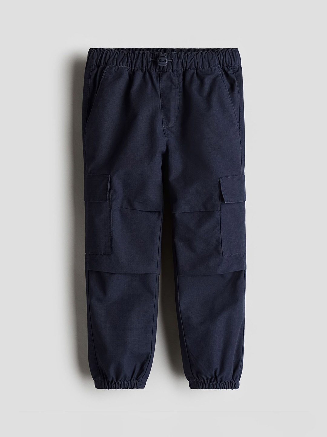 

H&M Cotton Cargo Trousers, Blue